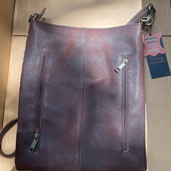 American Darling Cowhide Metallic Turquoise Bag - Picture 2 of 3